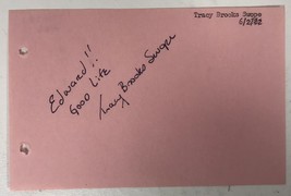 Tracy Brooks Swope Signed Autographed Vintage 4x6 Signature Page #2 - $15.00