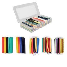 Box of 101 Pieces Assorted Polyolefin Heat Shrink Tube for Wire Insulation - £11.61 GBP+