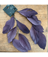 NWT NOS Vintage Y2K Deb Purple Feather Clips - $348.19 MXN