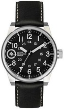 LRG Lifted Field &amp; Investigación Grupo Plata/Negro 40mm Acero Reloj FIE-01011010 - £22.87 GBP