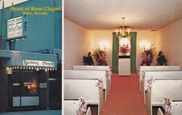 Heart Of Reno Wedding Chapel Nevada NV Flowers Free Limousine Postcard C29 - £2.39 GBP