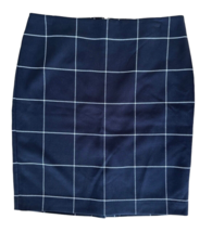 Ann Taylor Factory Women&#39;s Pencil Skirt Square Print Petite Size 8 Navy ... - £10.11 GBP