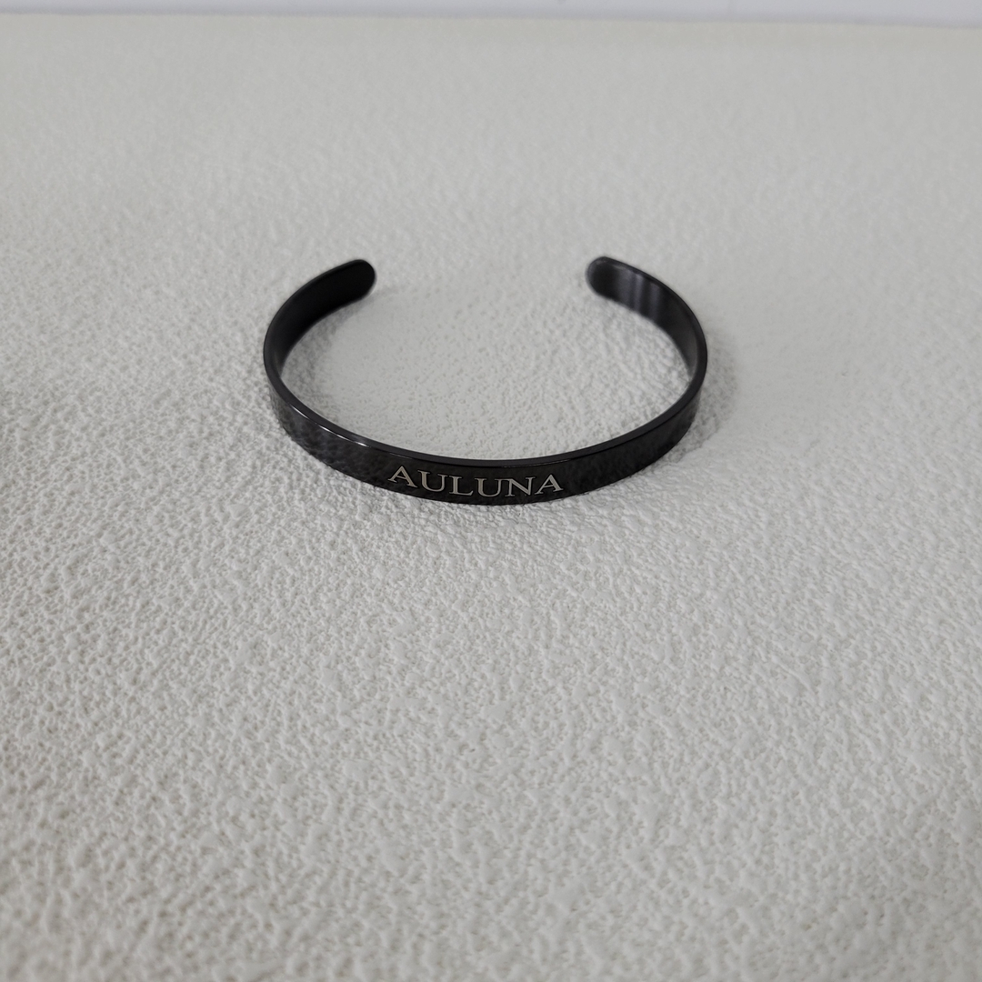 Primary image for AULUNA  Bangle bracelets Cuff Bracelet, black-Tone
