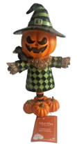 Martha Stewart Halloween Pumpkin Scarecrow Witch Hat Raven Mckenzie Styl... - £47.61 GBP