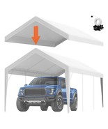 VEVOR Carport Replacement Canopy Cover 10 x 20 ft, Garage Top Tent Shelt... - $122.49