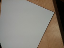 1 Pc of  Gloss White Painted Aluminum Sheet .040 12" x 24" - £48.84 GBP