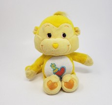 9" Care Bears Cousins 2004 Playful Heart Monkey Yellow Stuffed Animal Plush - £21.67 GBP