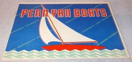 Penn Yan Wood Dinghies Fishing Sailing Row Boats 1937 Sales Brochure Original - £39.46 GBP