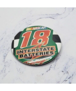 Bobby Labonte Number 18 Interstate Batteries Pinback Button Pin - £7.88 GBP
