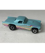 Vintage 1977 Hot Wheels 57 T-Bird Ford Thunderbird Robin Egg Blue Die Ca... - $7.92