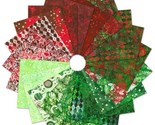 Jelly Roll Batiks Colors of Christmas Kaufman Cotton Fabric Roll-Ups M49... - $44.97