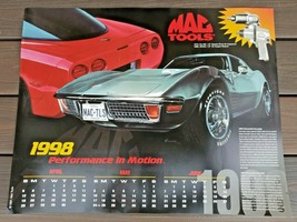 1998 MAC Tools 1972 Chevrolet Corvette Color Poster - £5.48 GBP