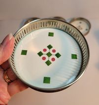 6 Porcelain Coasters Silvers Brooklyn Made in Germany image 3