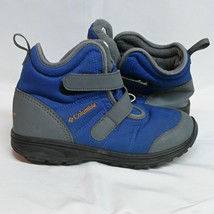 Columbia Boys Size 5 Fairbanks Winter Boots Omni Heat Lining Blue BY5951-053 - £23.97 GBP