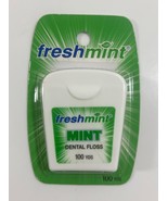 Freshmint Waxed Dental Floss, 100 yds., Mint Flavor FACTORY SEALED - €1,72 EUR