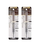 Pack of 2 L'Oreal Brow Stylist Shape & Fill Pencil Brunette 8 oz  415 Br... - €16,96 EUR Pack of 2 L'Oreal Brow Stylist Shape & Fill Pencil Brunette 8 oz  415 Br... - €16,96 EUR
