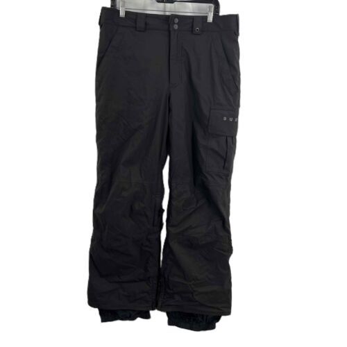 Burton Poacher Snow Pants Black Dryride Adjustable Cargo Pocket Mens Womens Med - $43.39