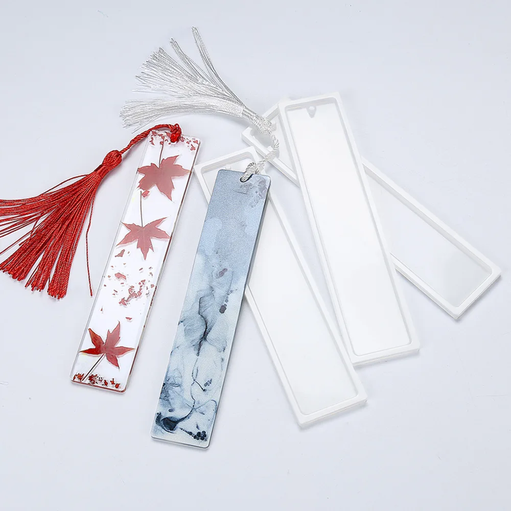 Rectangle Bookmark Silicone Mold Fish Tail Shape Casting Mould for DIY E... - $2.74