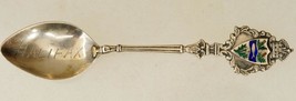 Vintage 925 Sterling Silver Demitasse Souvenir Spoon Travel Halifax 3-3/4&quot; Long - £14.85 GBP