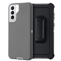 Heavy Duty Case W/Clip Holster GRAY/WHITE For Samsung S21 Ultra 5G - £6.68 GBP