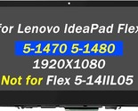 Replacement For Lenovo Ideapad Flex 5-1470 5-1480 80Xa 81C9 Fullhd 1920X... - £159.32 GBP