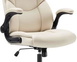 Office Chair: High-Quality, Pu Leather, Swivel Task Chair With, And Whit... - $128.92