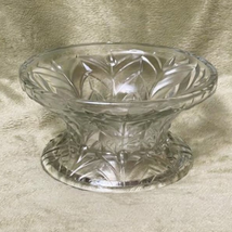 Vintage Clear Teardrop &amp; Arches Cut Crystal Centerpiece/Candy Bowl  - £22.92 GBP