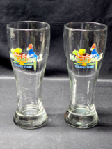JIMMY BUFFETT 8” Pilsner Glass MARGARITAVILLE GRAND TURK - Pair Of 2 PAR... - $26.38