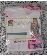 Creative Cuts Me &amp; My Doll Apron Kit Hearts Pink Zebra Stripes Black White - $30.08 CAD