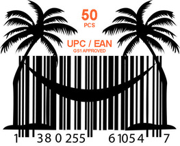 Instant 50 UPC/EAN GTIN ASIN codes for Amazon Itunes Google Shopping etc - £5.58 GBP