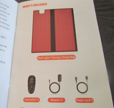 Red LED Light Therapy for Full Body Sleep Bag / Pads 2 pcs  71 x 31 - $299.95