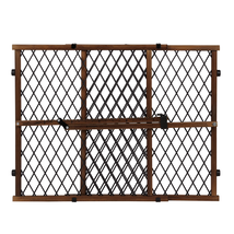 Position &amp; Lock Adjustable Wood Baby Gate, Fits Openings 26 - 42 In. Wide - $53.08
