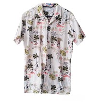 Jack Jones   Hawaiian Style  Organic Shirt Mens Size M Short Sleeves But... - £15.90 GBP