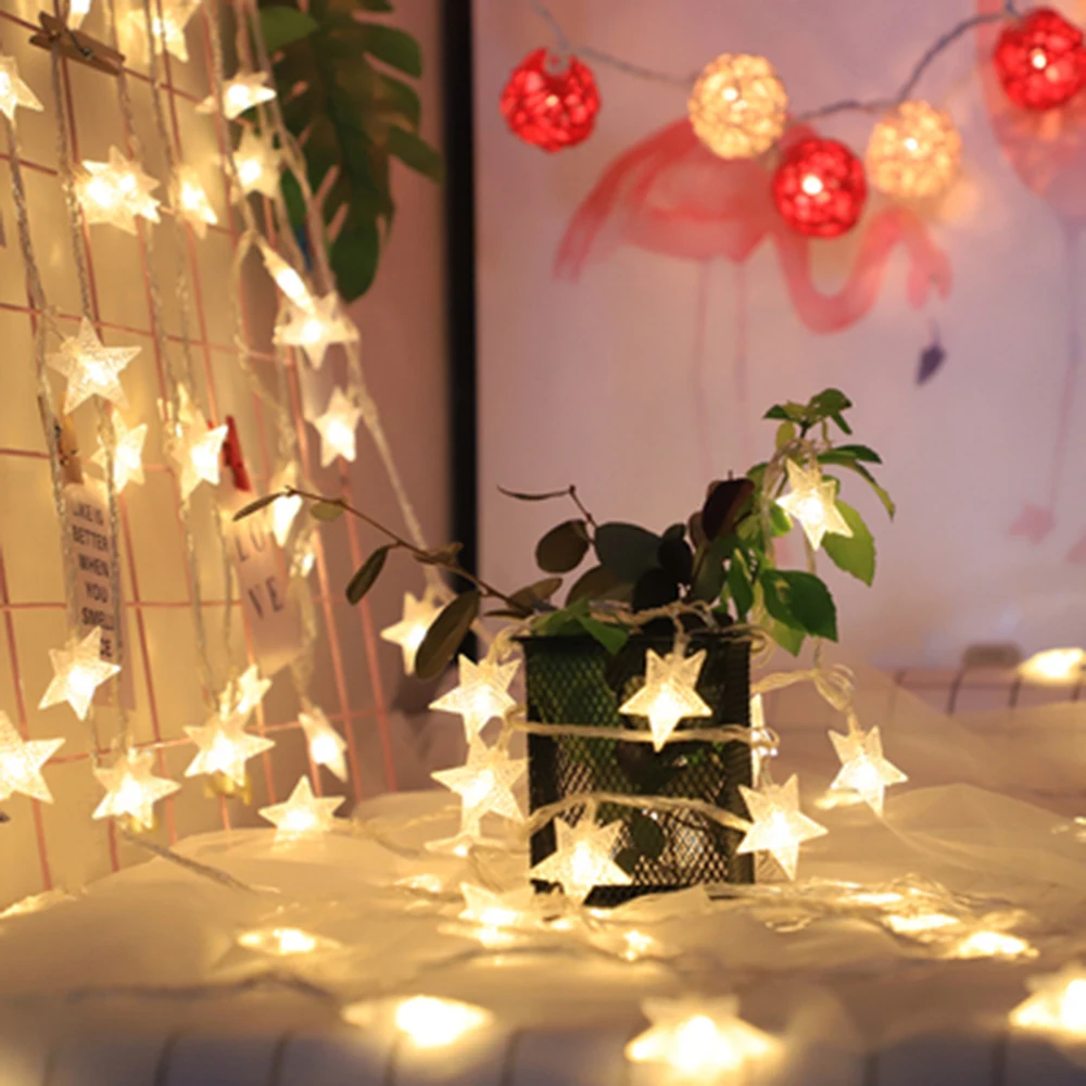 As garland battery usb powered wedding party curtain string fairy lamps for home 6 thumb155 crop
