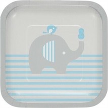 Little Peanut Boy Baby Shower 7&quot; Paper Plate 8 Pack Elephant Party Table... - $9.99