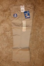 DICKIES Girl&#39;s Junior Khaki School Uniform Capri Sz 5 Boot Cut 30&quot; x  21.5&quot; - £11.65 GBP