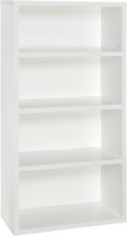 This Tall, Sturdy Bookshelf Features Four Shelf Tiers, Adjustable Shelve... - £118.79 GBP