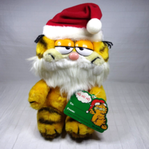 Garfield Claus Dakin Plush 8&quot; With Tag Vintage 1981 Christmas Santa - $29.99