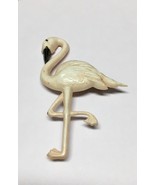 1930-40s Florida souvenir pin, Celluliod, hand painted, Flamingo, 2 1/2”... - $299.93 MXN