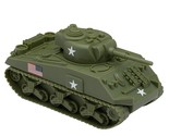 BMC WW2 Sherman M4 Tank - OD Green 1:32 Military Vehicle for Plastic Arm... - $29.99