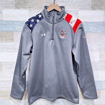 South Carolina Gamecocks Under Armour 1/4 Zip Tech Pullover USA Flag Mens Small - £63.25 GBP