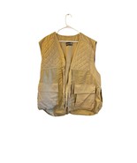 Vtg Browning Buck Men’s Hunting Vest Jacket Beige L/XL Bird Game Shooting - $44.55