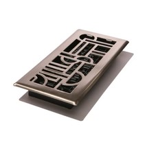 Decor Grates ADH412-NKL Art Deco Floor Register, Brushed Nickel, 4-Inch ... - $24.00