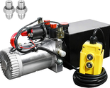 8 Quart DC 12V Hydraulic Pump Power Supply Unit Pack Double Acting Dump ... - $408.80