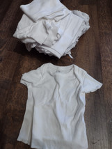 Lot Of 18 Infant T-Shirts, Various Sizes, New / White - £15.58 GBP