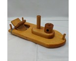 Wood Den Toys And Crafts Wood Gloss Finished Rubber Band Paddle Boat 10&quot;  - £41.94 GBP