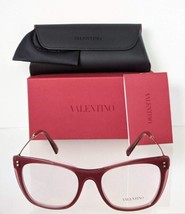 Brand New Authentic Valentino Eyeglasses VA 3028 5101 52mm Burgundy  - £116.76 GBP