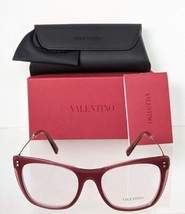 Brand New Authentic Valentino Eyeglasses VA 3028 5101 52mm Burgundy  - £113.92 GBP