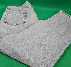 LEVI STRAUSS Signature Straight Leg Mens Jeans 36 x 32 Medium Wash 100% Cotton - £10.49 GBP