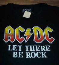 Vintage Style Acdc Let There Be Rock Band T-Shirt Big &amp; Tall 4XL 4XB New w/ Tag - £18.47 GBP